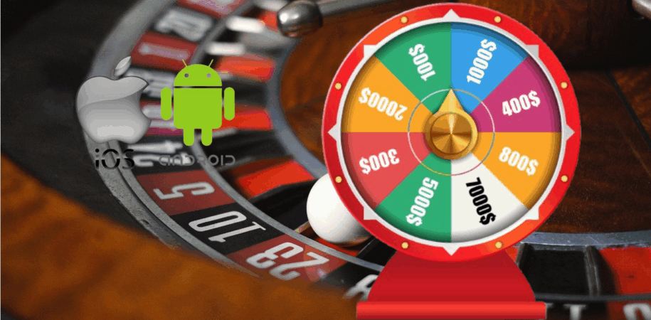Roue de casino d'applications iOS et Android